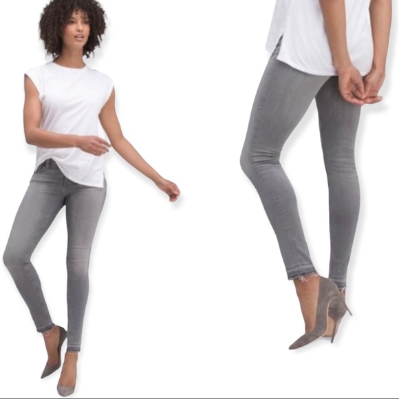 Adriano Goldschmied AG Super Skinny Ankle Gray Jeans 30 - Picture 12 of 12